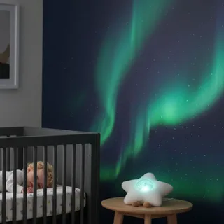 Nachtlampje en projector Gaia van ZAZU in Wit, 22 × 19 × 10 mm – productfoto 4 van 4
