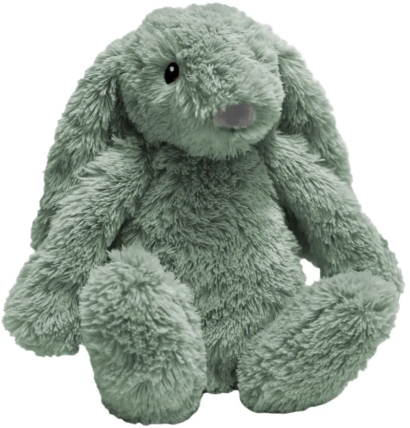 Ro het Konijn Green Knuffel met Nachtlampje van ZAZU in Groen – productfoto