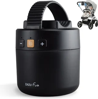 ROXY Baby Rocker – Automatische Kinderwagen Schommelaar met Huilsensor – USB-C Oplaadbaar – Instelbare Schommelstand de ZAZU en Noir – photo produit 1 sur 4