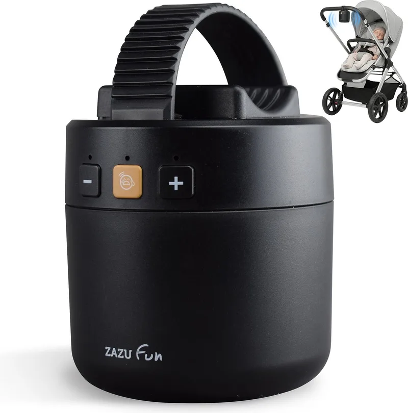 ROXY Baby Rocker – Automatische Kinderwagen Schommelaar met Huilsensor – USB-C Oplaadbaar – Instelbare Schommelstand de ZAZU en Noir – photo produit 1 sur 4