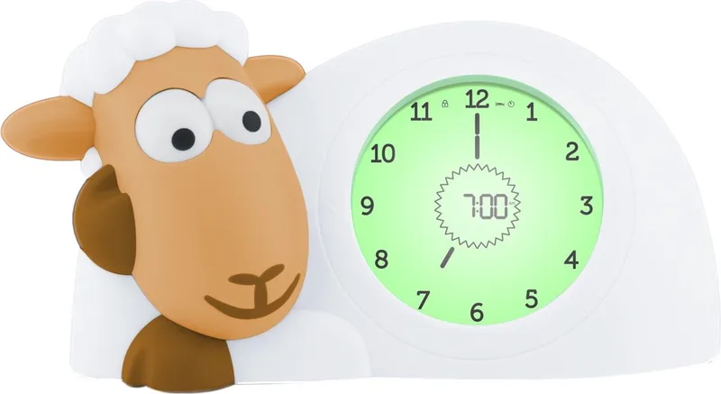 Sam Slaaptrainer Schaap Camel Kinderwekker ZA-SAM-08 van ZAZU in Wit – productfoto