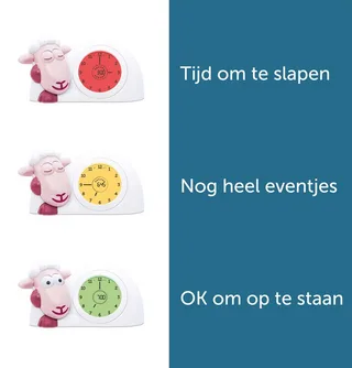 Sam Slaaptrainer Schaap Kinderwekker van ZAZU in Paars – productfoto 2 van 4