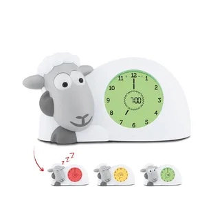 Slaaptrainer Zazu Klok Sam het Schaap Grijs van ZAZU – productfoto 3 van 4