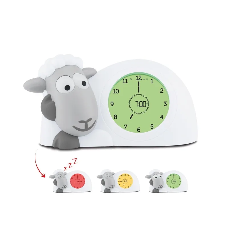 Slaaptrainer Zazu Klok Sam het Schaap Grijs van ZAZU – productfoto 3 van 4