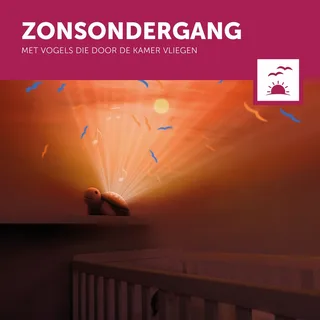Slaaptrainer Zazu Sunset Projector Tim de Schildpad van ZAZU – productfoto 4 van 4
