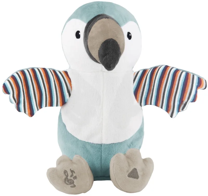 Timo de Toekan Klappende Knuffel met Geluid Engels de ZAZU en Stone green met wit – photo produit
