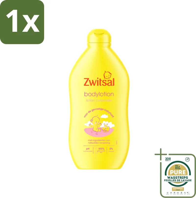 1 x Zwitsal - Babyverzorging - Bodylotion - Extra Verzorgend en Zacht - 400 ml- Babyhuid Verzorging - Zwitsal Bodylotion - Baby Bodylotion - Huid Verzorging - Hydraatatie de Zwitsal – photo produit