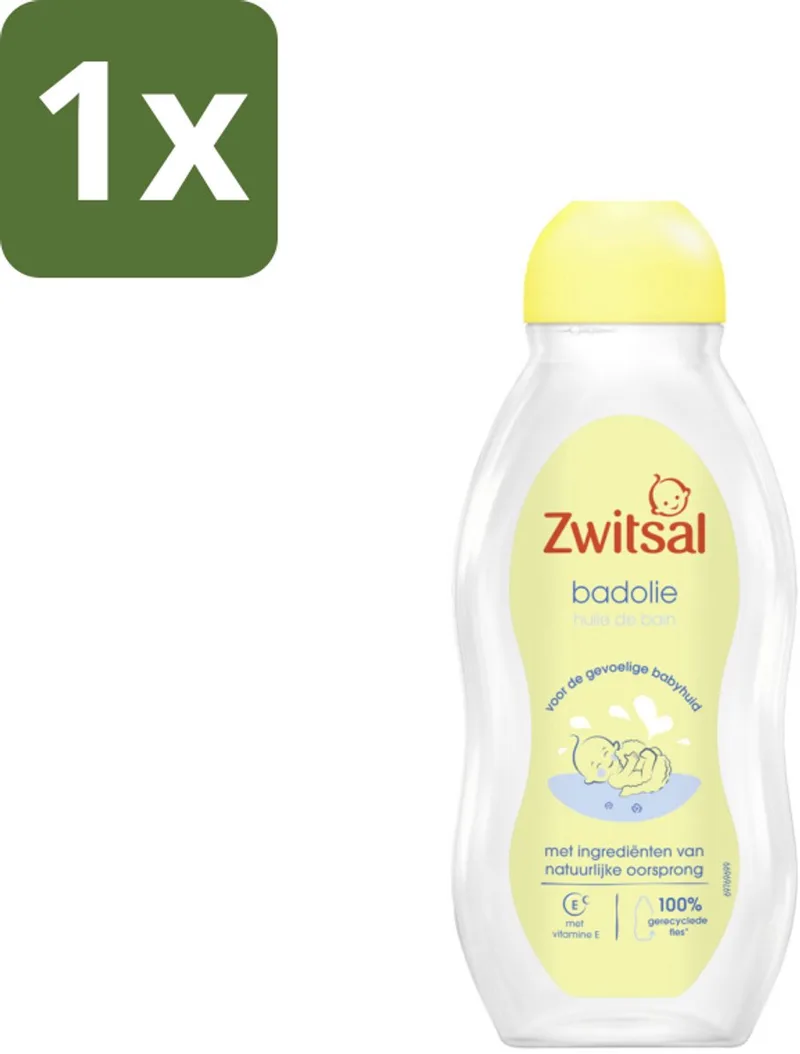1 x Zwitsal Badolie 200 ml - Badolie Voor Baby - Droge Huid - Babyhuid Verzorging de Zwitsal – photo produit