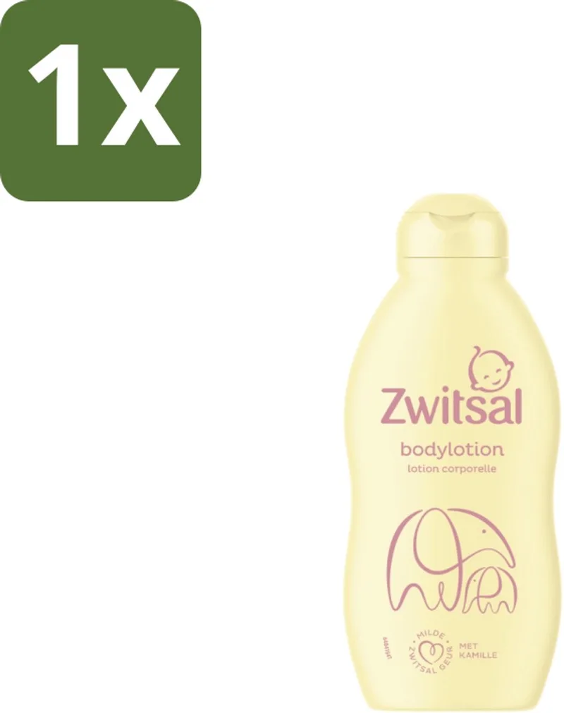 1 x Zwitsal – Bodylotion – Verzorgend – 200 ml - Baby Bodylotion - Zwitsal Bodylotion - Babyhuid Verzorging - Kamille Bodylotion - Gevoelige Huid by Zwitsal – product photo