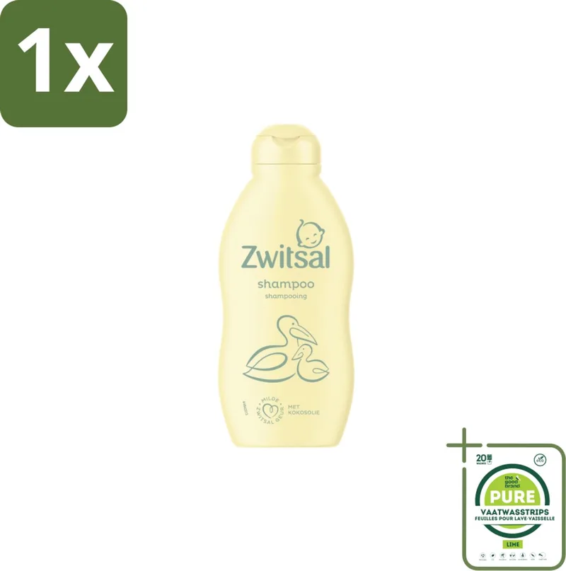 1 x Zwitsal Shampoo 200 ml - Baby Shampoo - Zwitsal Baby Shampoo - Baby Haar Reinigen - Babyhuid Beschermen - Anti-prik Shampoo de Zwitsal – photo produit