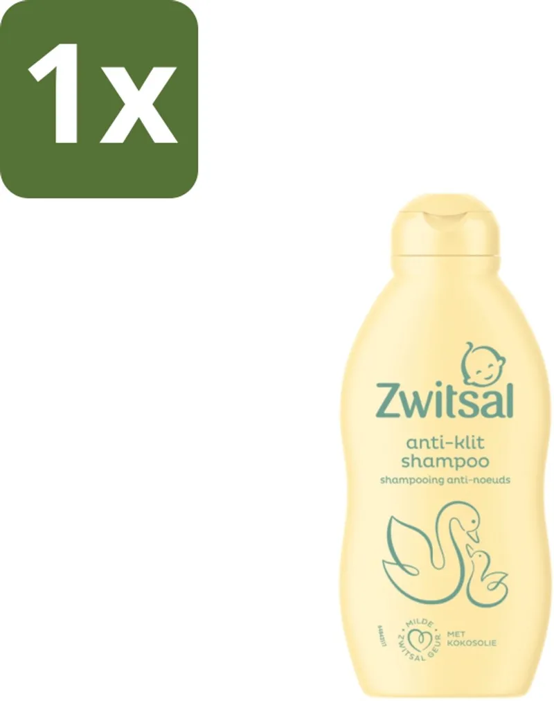 1 x Zwitsal Shampoo Anti-Klit 200 ml - Anti-klit Shampoo - Baby Haar Verzorging de Zwitsal – photo produit