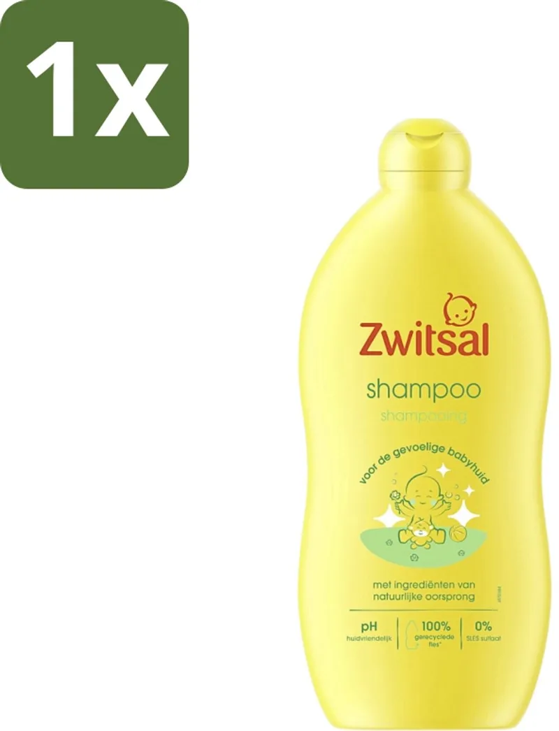 1 x Zwitsal - Shampoo - Mild - Voor Dagelijks Gebruik - 700 ml - Baby Shampoo - Mild Shampoo - Anti-prik Shampoo de Zwitsal – photo produit