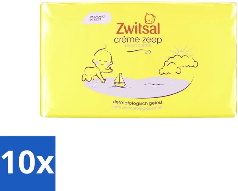 10 x Zwitsal - Crèmezeep - Voedend & Mild - 4 x 90 g - Crèmezeep Baby - Babyhuid Bescherming by Zwitsal – product photo