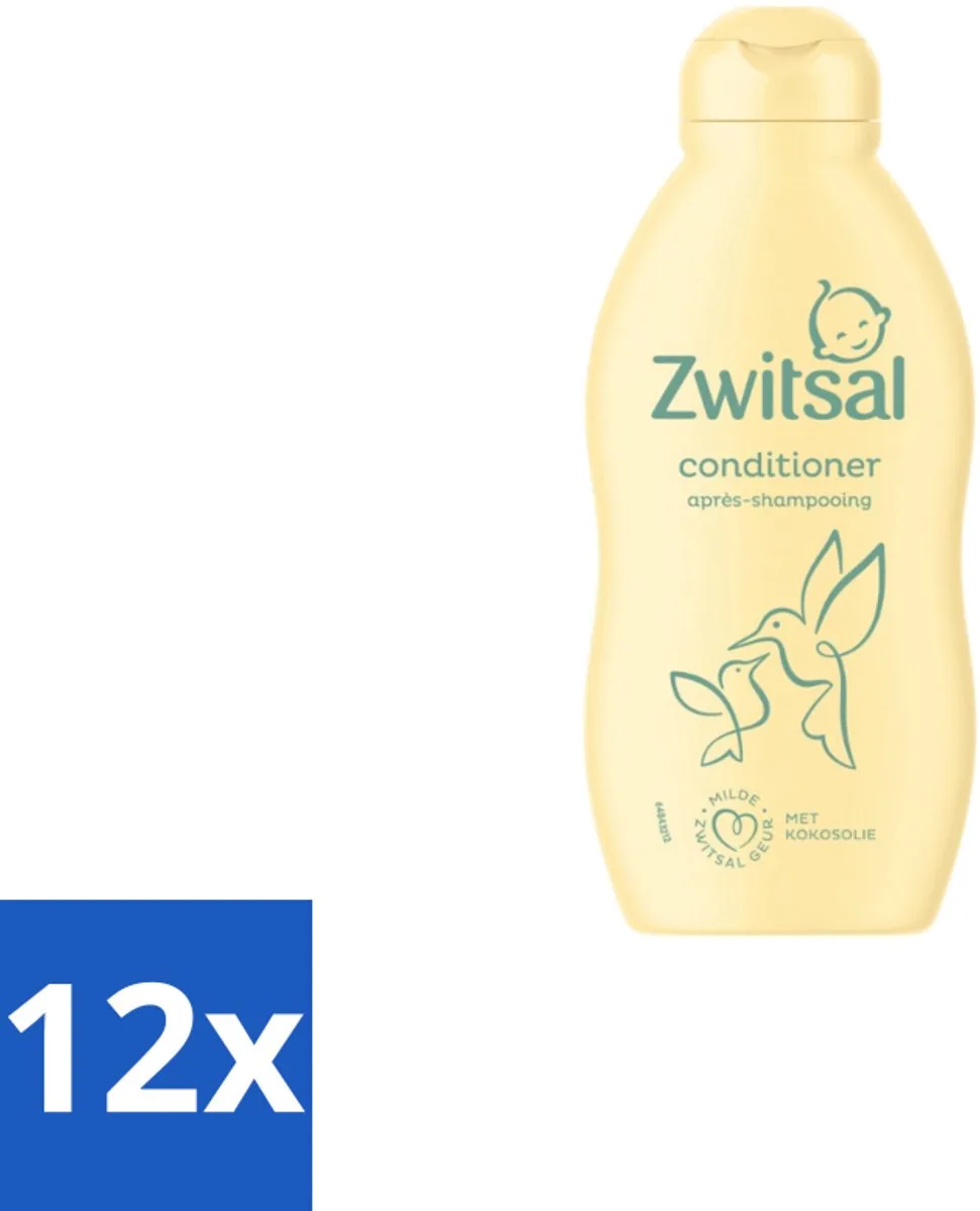 12 x Zwitsal Conditioner 200 ml - Babyhaartje Verzorging de Zwitsal – photo produit