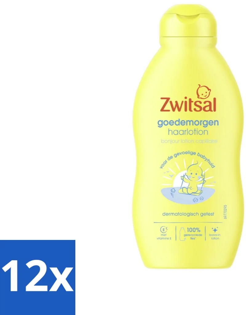 12 x Zwitsal - Goedemorgen Haarlotion - Verfrissend & Verzachtend - 200 ml - Baby Haar Lotion - Baby Haar Verzorging by Zwitsal – product photo