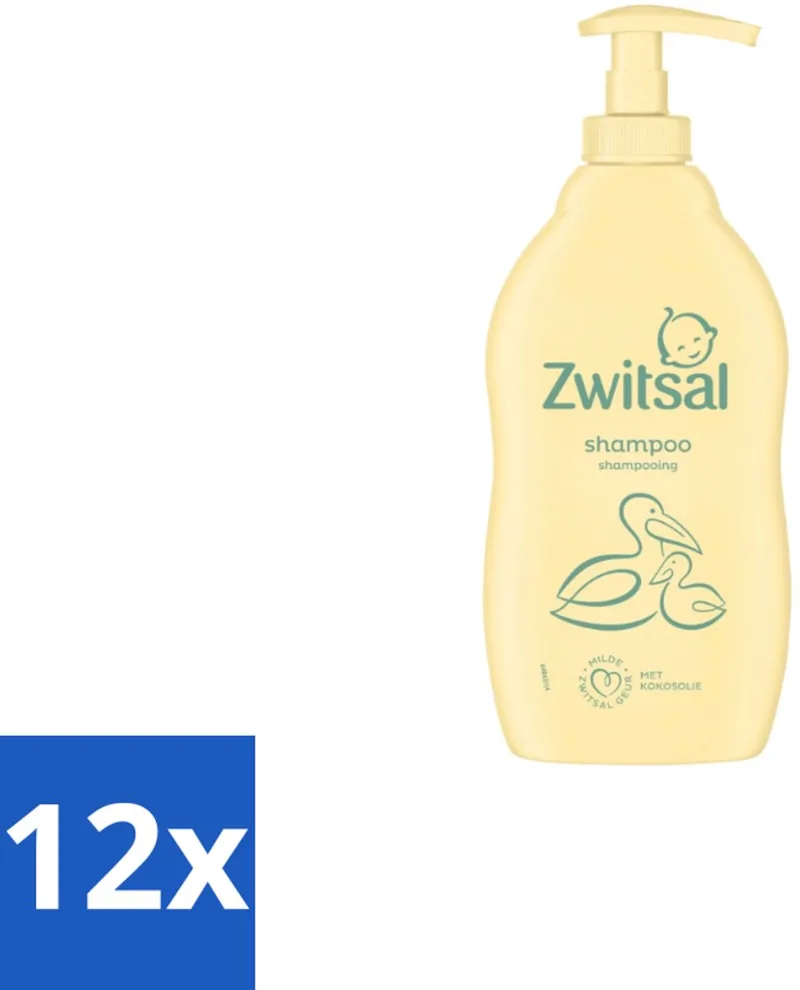 12 x Zwitsal Shampoo 400 ml - Babyshampoo by Zwitsal – product photo