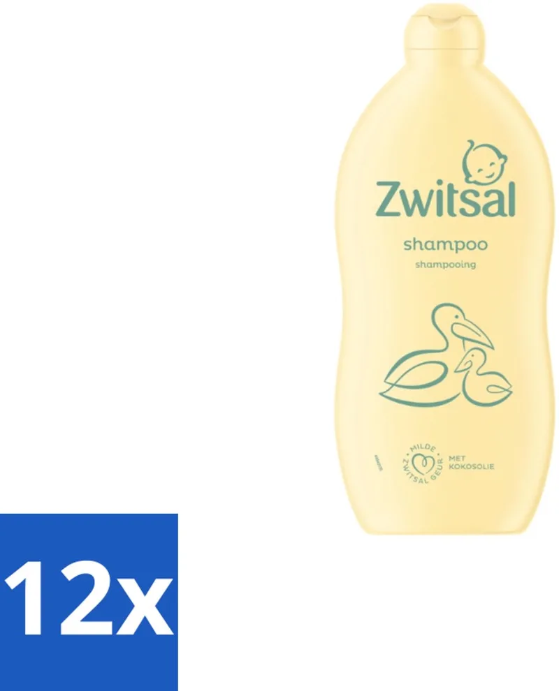 12 x Zwitsal Shampoo 700 ml - Baby Shampoo - Kokosolie Shampoo by Zwitsal – product photo