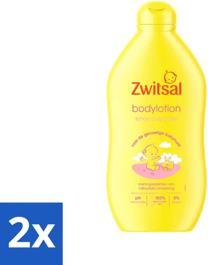 2 x Zwitsal - Babyverzorging - Bodylotion - Extra Verzorgend en Zacht - 400 ml - Babylotion - Babyhuid - Verzorgende Lotion - Hydraterende Lotion - Zwitsal by Zwitsal – product photo