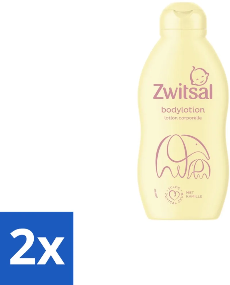 2 x Zwitsal – Bodylotion – Verzorgend – 200 ml - Baby Lichaamsverzorging - Babyhuid - Zwitsal Bodylotion - Kamille - Gevoelige Huid by Zwitsal – product photo