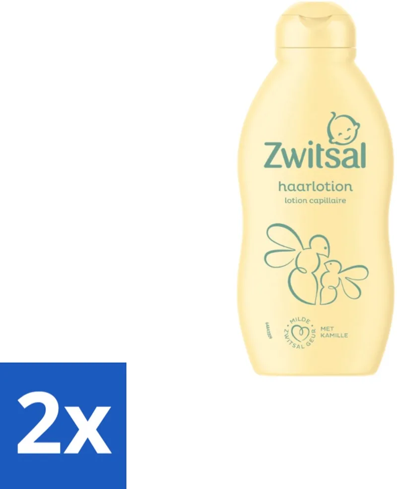 2 x Zwitsal Haarlotion Baby 200 ml - Babyhaar Verzorging - Babyhaar Lotion - Leave-in Haarlotion - Babyhaar Kammen - Babyhaar Bescherming by Zwitsal – product photo