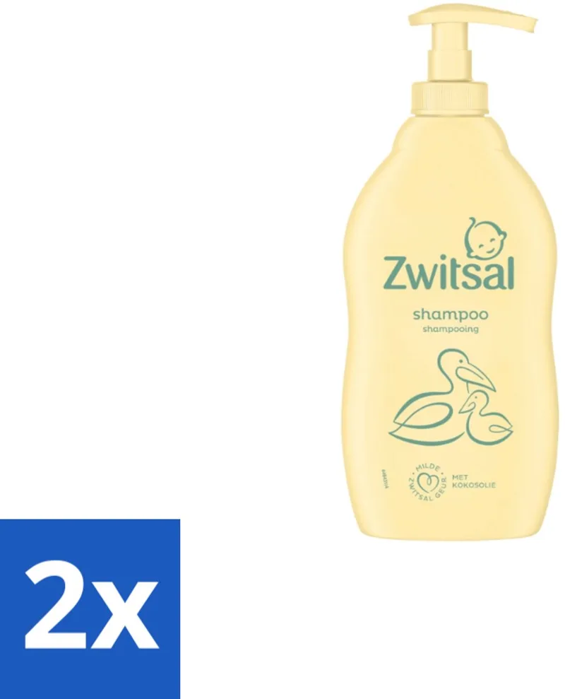 2 x Zwitsal Shampoo 400 ml - Babyshampoo van Zwitsal – productfoto