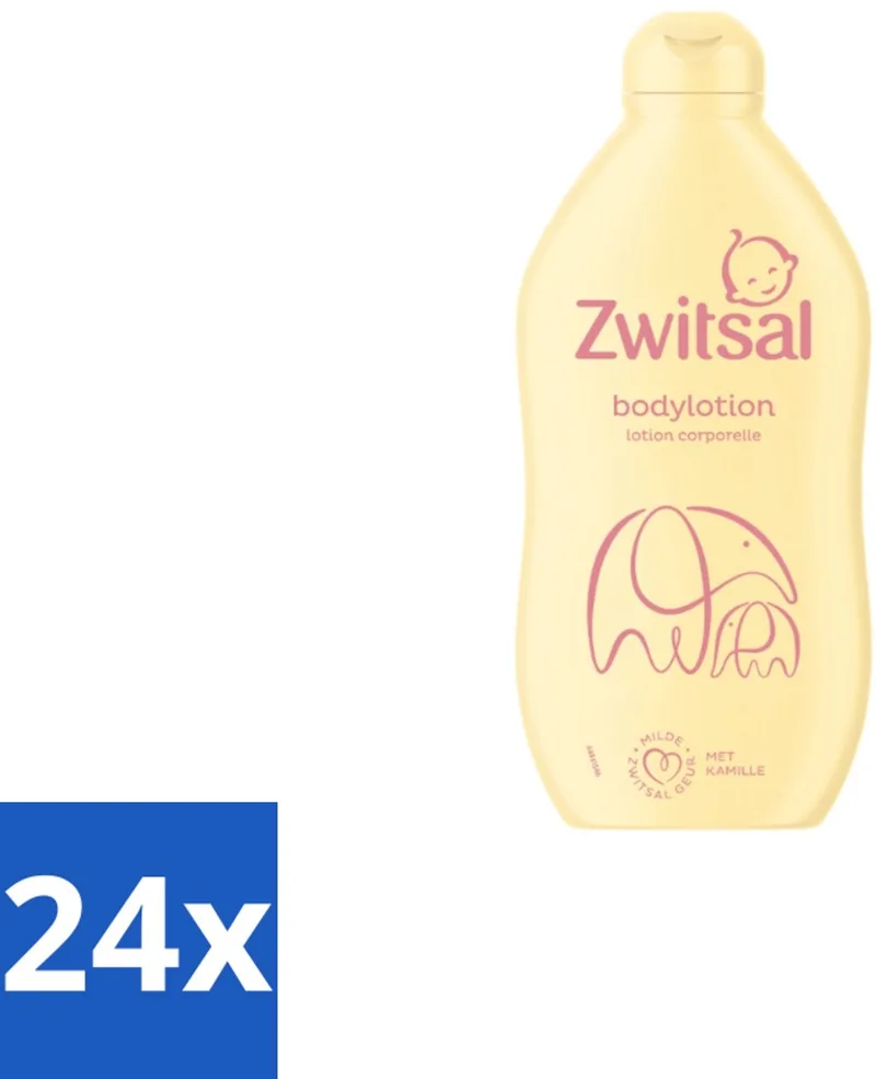 24 x Zwitsal – Bodylotion – Verzorgend – 400 ml - Babyhuid Verzorging - Kinderhuid Verzorging - Gevoelige Huid - Droge Huid - Bodylotion de Zwitsal – photo produit