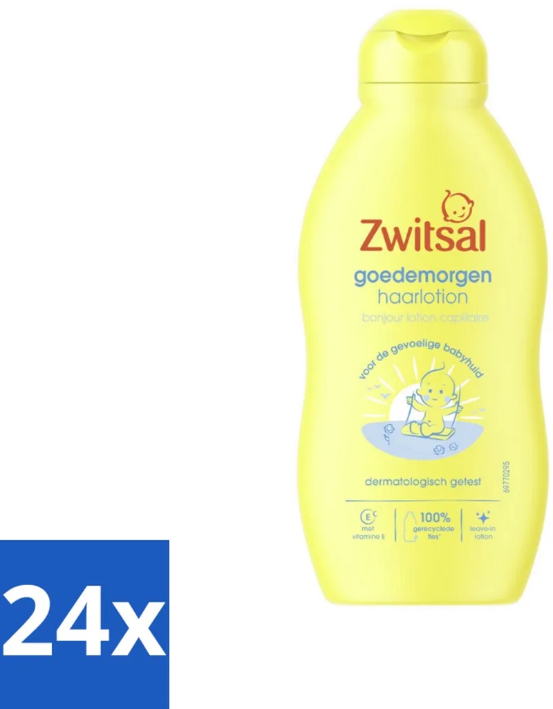 24 x Zwitsal - Goedemorgen Haarlotion - Verfrissend & Verzachtend - 200 ml - Baby Haar Lotion - Baby Haar Verzorging by Zwitsal – product photo