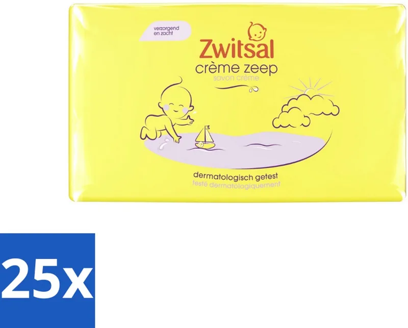 25 x Zwitsal - Crèmezeep - Voedend & Mild - 4 x 90 g - Crèmezeep Baby - Babyhuid Bescherming by Zwitsal – product photo