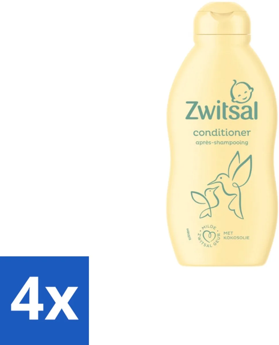 4 x Zwitsal Conditioner 200 ml - Babyhaartje Verzorging von Zwitsal – Produktfoto