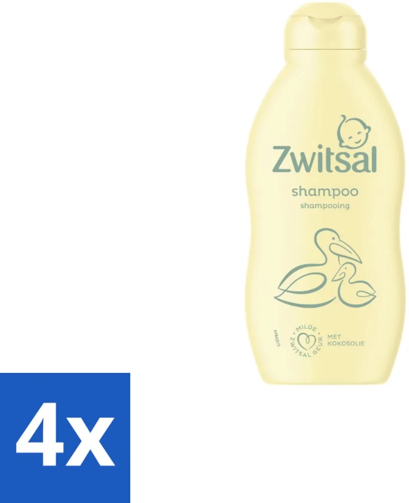 4 x Zwitsal Shampoo 200 ml - Baby Shampoo van Zwitsal – productfoto