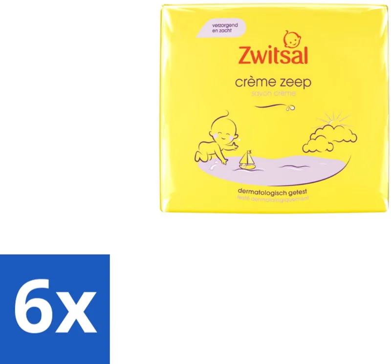 6 x Zwitsal - Babyverzorging - Crème Zeep - Milde & Voedende Reiniging - 180 g - Babyzeep - Babyhuid - Milde Reiniging - Voedende Zeep by Zwitsal – product photo