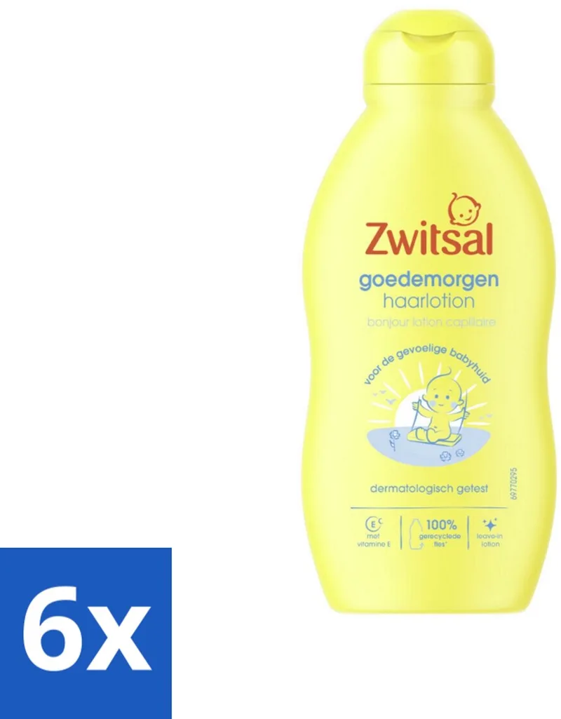 6 x Zwitsal - Goedemorgen Haarlotion - Verfrissend & Verzachtend - 200 ml - Baby Haar Lotion - Baby Haar Verzorging by Zwitsal – product photo