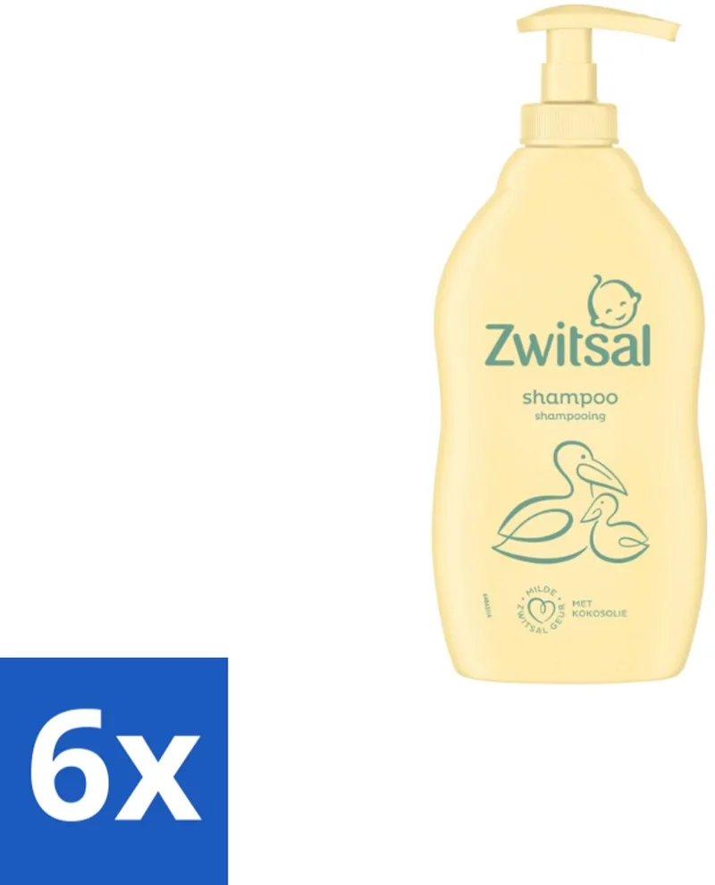 6 x Zwitsal Shampoo 400 ml - Babyshampoo by Zwitsal – product photo