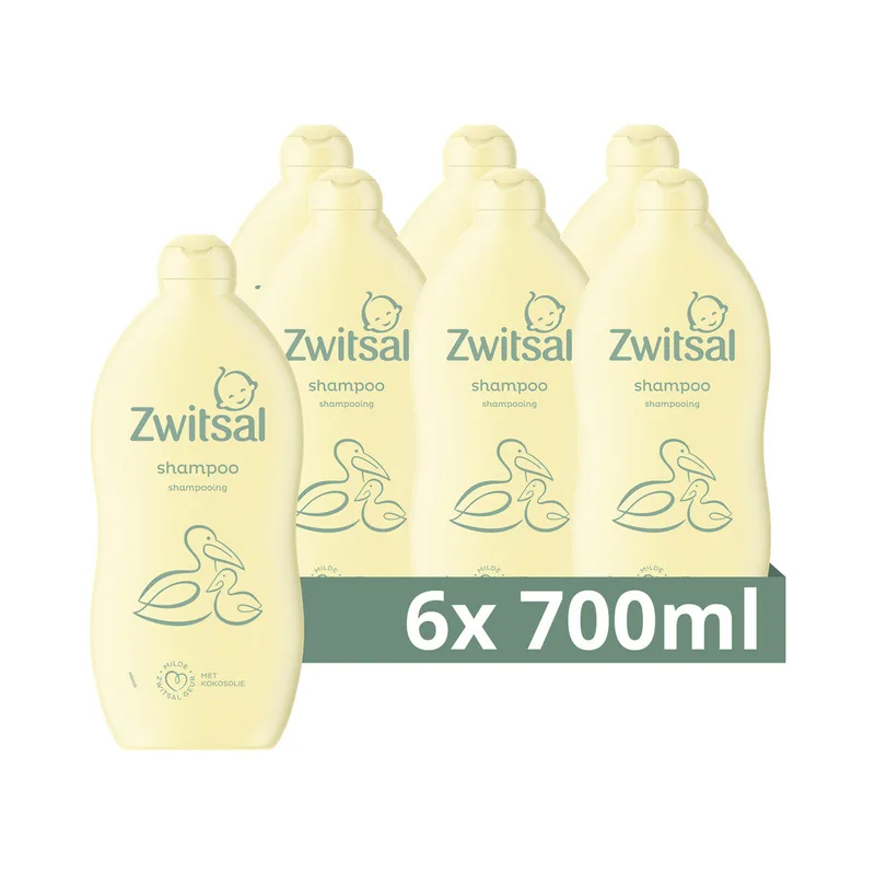 6x Zwitsal Shampoo 700 ml fra Zwitsal – produktbillede