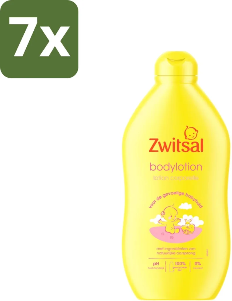7 x Zwitsal - Babyverzorging - Bodylotion - Extra Verzorgend en Zacht - 400 ml - Babyhuid Verzorging by Zwitsal – product photo