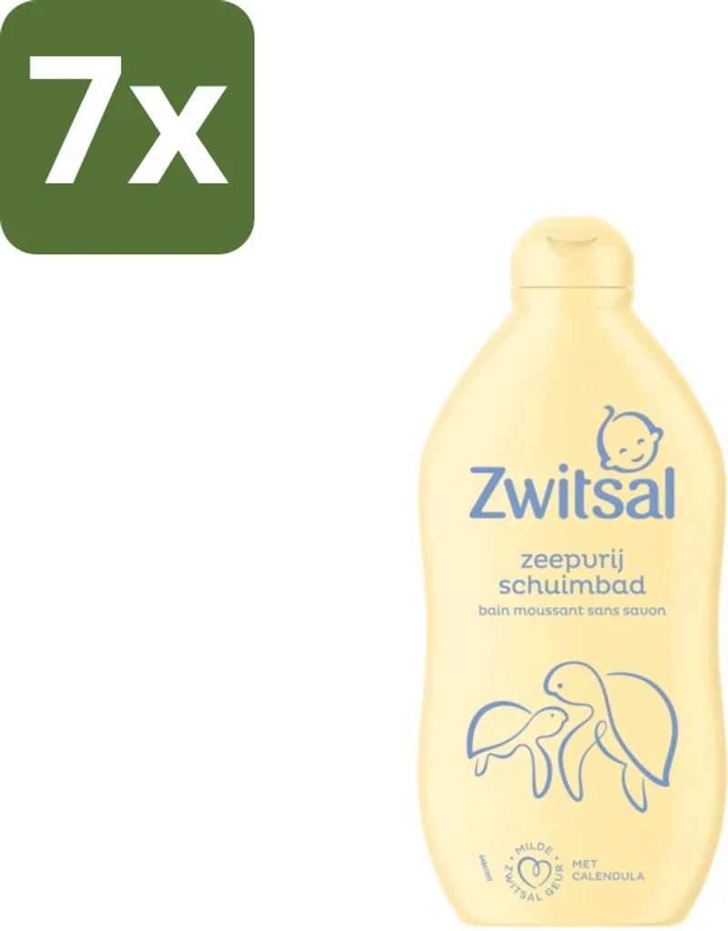 7 x Zwitsal – Schuimbad – Zeepvrij – 400 ml - Babybad by Zwitsal – product photo