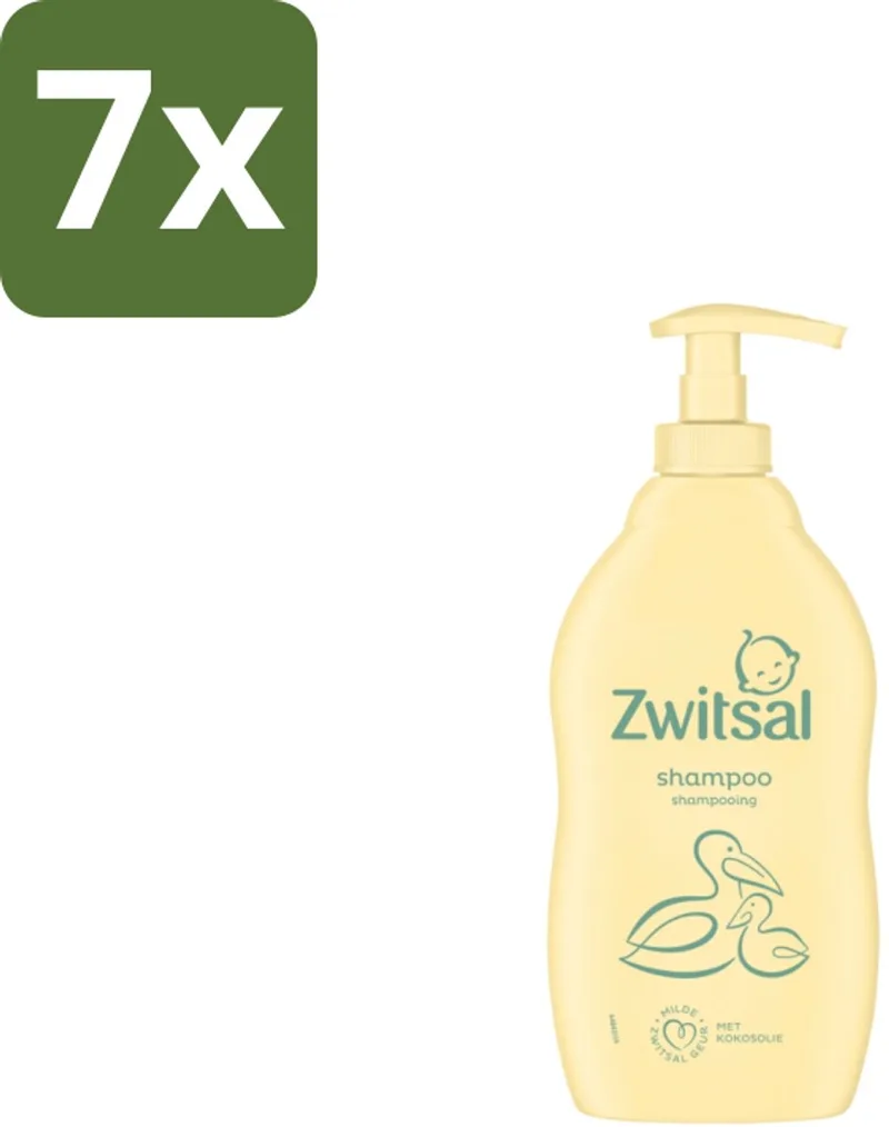 7 x Zwitsal Shampoo 400 ml - Baby Shampoo by Zwitsal – product photo
