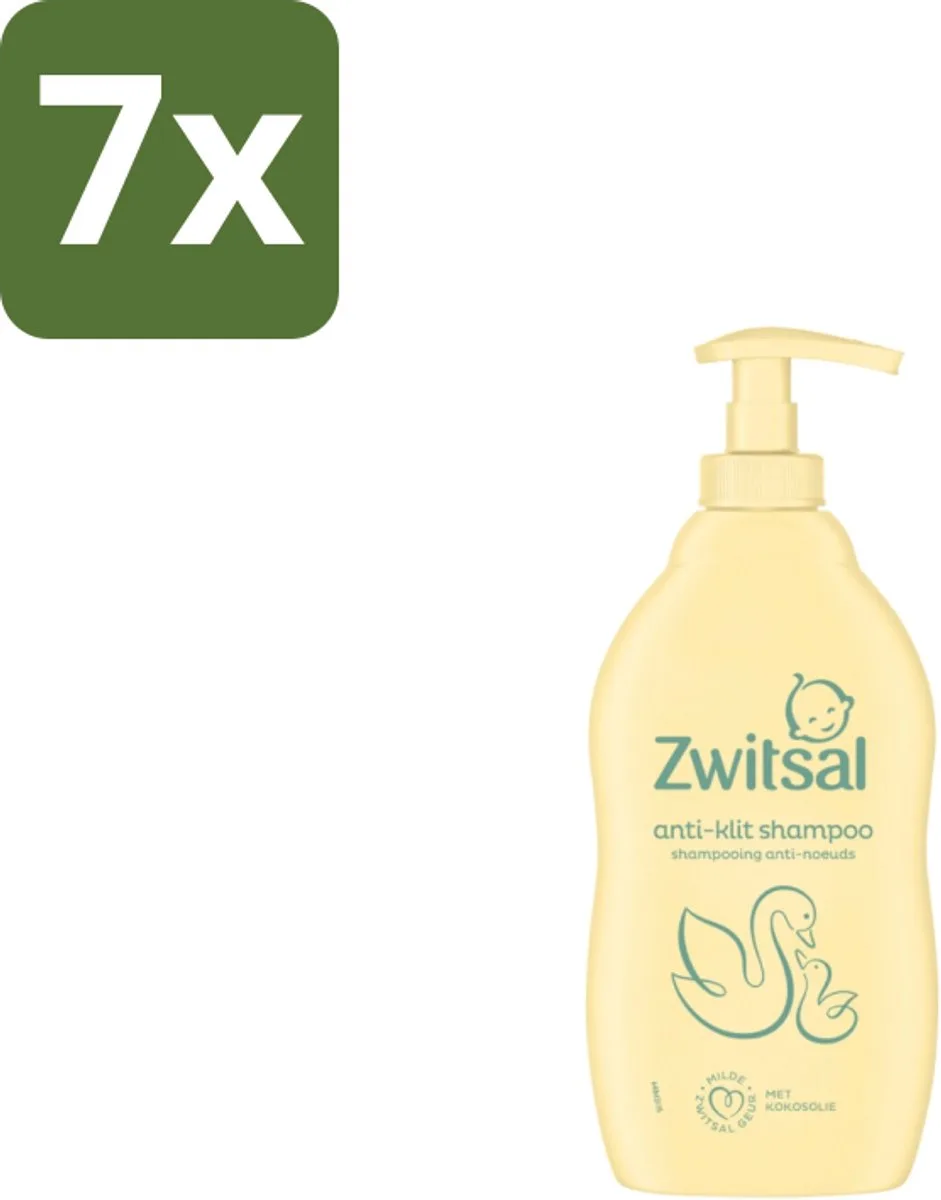 7 x Zwitsal – Shampoo – Anti-Klit – 400 ml - Baby Shampoo - Anti-klit Shampoo de Zwitsal – photo produit