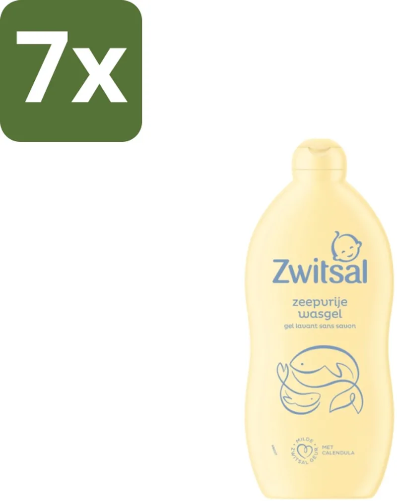 7 x Zwitsal Wasgel 700 ml - Baby Wasgel - Zeepvrije Wasgel - Babyhuid Verzorging - Calendula Wasgel - Anti-prik Wasgel by Zwitsal – product photo
