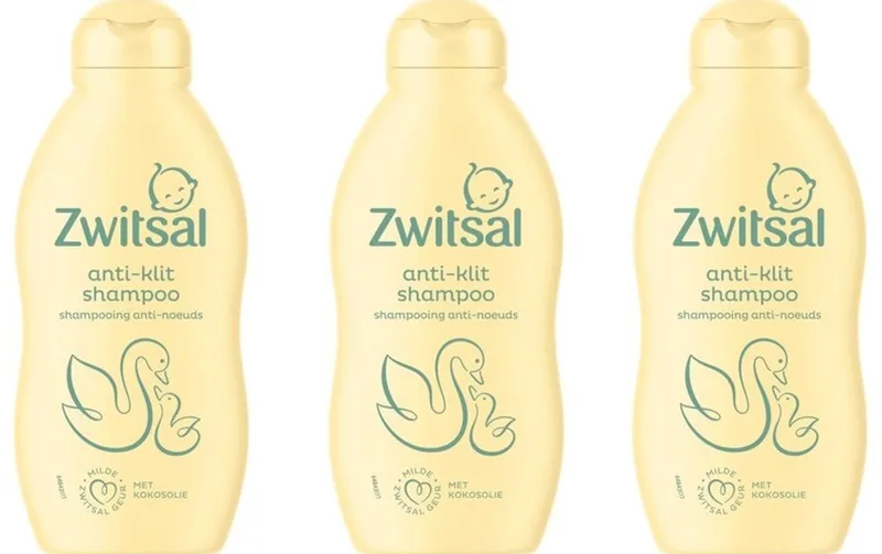 Anti-Klit Shampoo - Baby - prikt niet in de oogjes en helpt het babyhuidje te beschermen - 3 x 200 ml by Zwitsal – product photo
