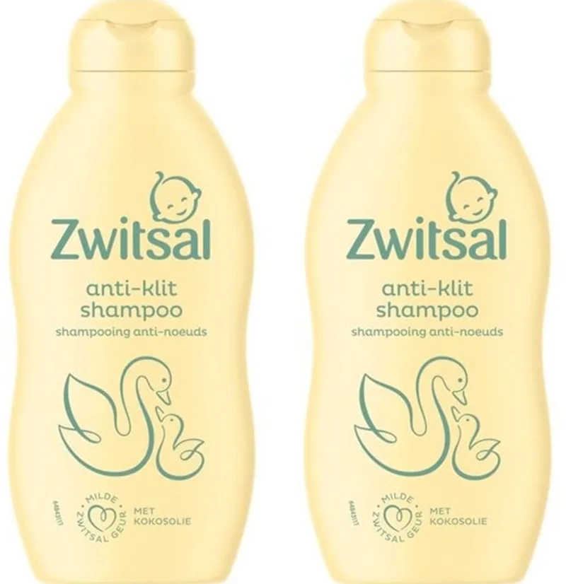 Anti-Klit Shampoo - Baby - prikt niet in de oogjes en helpt het babyhuidje te beschermen - 2 x 200 ml by Zwitsal – product photo