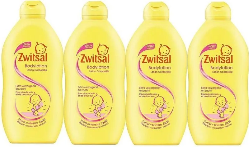 Baby huidverzorging - Bodylotion - 400ml x 4 från Zwitsal – produktbild