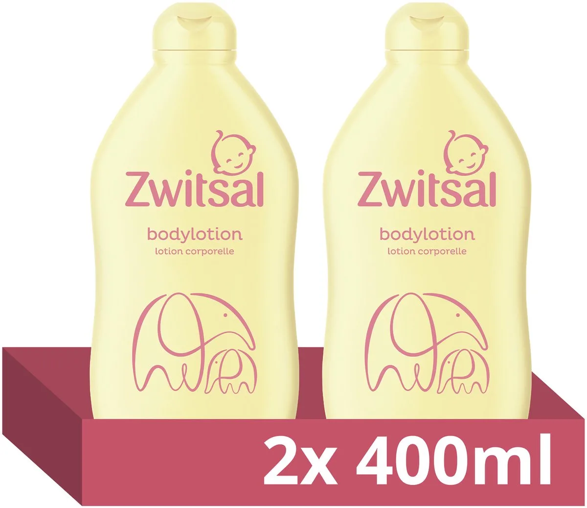 Bodylotion - Baby - trekt snel in zodat je je baby meteen weer kunt knuffelen - 2 x 400 ml de Zwitsal – photo produit