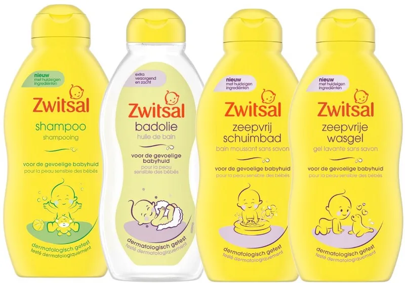 combinatieset: Shampoo Anti-Prik + Rijke badolie + Badschuim van Zwitsal – productfoto