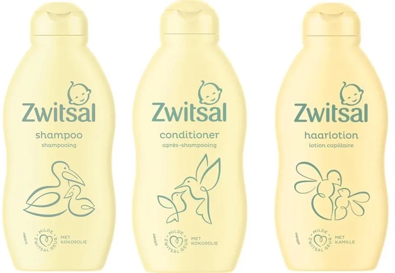 Haarverzorgingspakket - Shampoo / Conditioner / Haarlotion van Zwitsal – productfoto