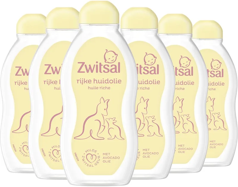 Rijke Huidolie - Baby - 6 x 200 ml van Zwitsal – productfoto