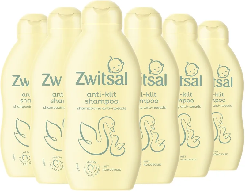 Shampoo - Anti-Klit - Baby - 6 x 200 ml van Zwitsal – productfoto