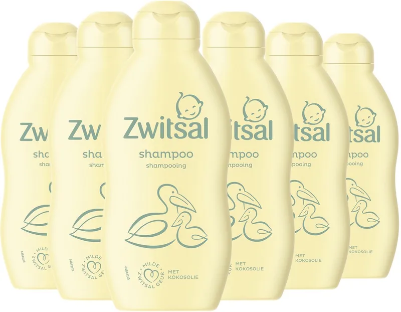 Shampoo - Baby - 6 x 200 ml fra Zwitsal – produktbillede