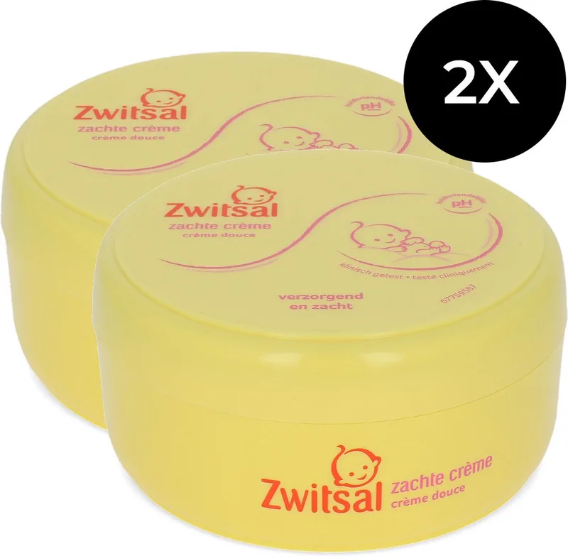 Zachte Crème - 2 x 200 ml van Zwitsal – productfoto