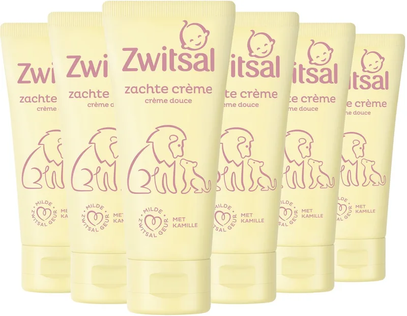 Zachte Crème - Baby - 6 x 100 ml von Zwitsal – Produktfoto